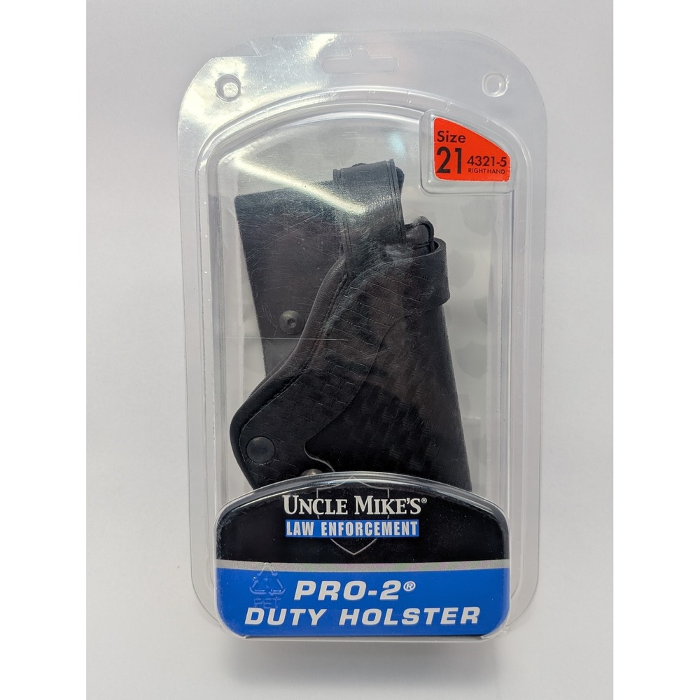 Uncle Mikes Law Enforcement PRO-2 Duty Holster Size 21 Right Hand Basketweave